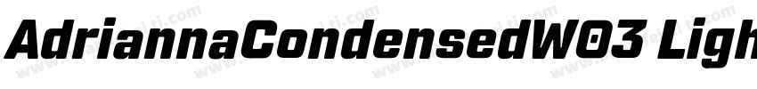 AdriannaCondensedW03 Light Regular字体转换
